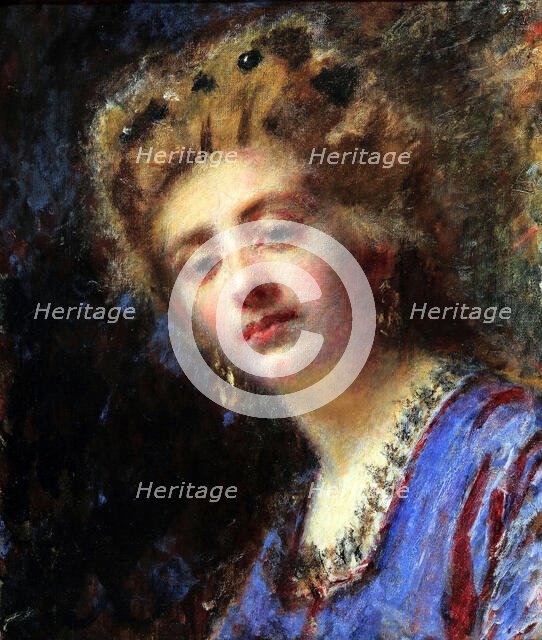 La signora Maletti. Creator: Ranzoni, Daniele (1843-1889).