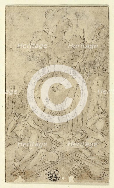 Christ Being Nailed to the Cross, n.d. Creator: Friedrich Sustris.