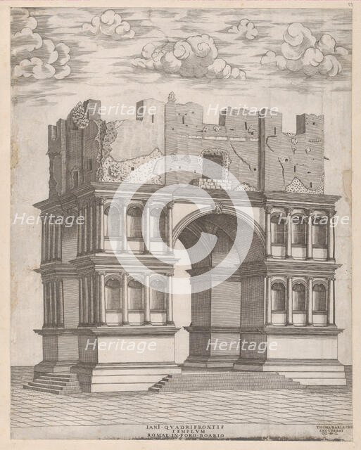 Speculum Romanae Magnificentiae: Temple of Janus, 1550., 1550. Creator: Anon.