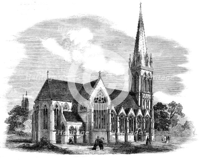 New Church of St. Mary, Stoke Newington, 1858. Creator: Unknown.