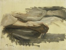 Saul's Legs, 1899. Creator: Jozef Israels.