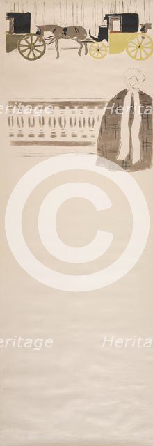 Nursemaids’ Promenade, Frieze of Carriages , 1895. Creator: Pierre Bonnard (French, 1867-1947); Molines, 20 rue Laffitte, Paris.
