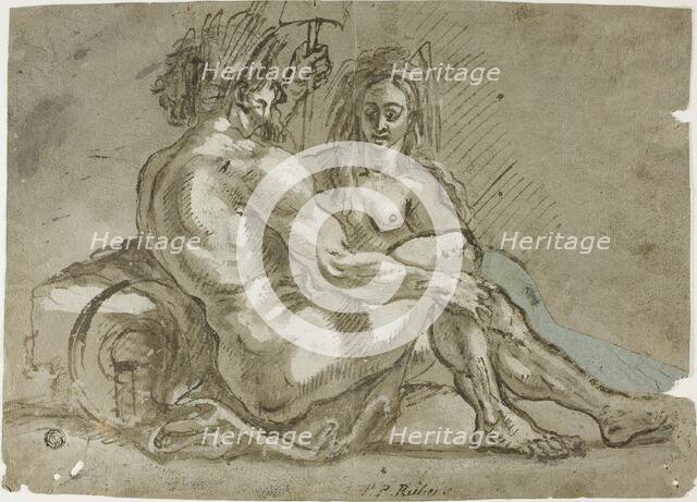 River God and a Nymph, n.d.