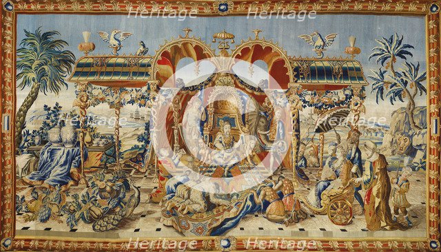 The Audience of the Chinese Emperor, ca 1715. Artist: Barraband, Jean II (active Early 18th cen.)