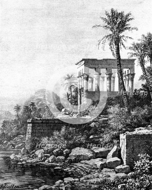 'The Kiosk, Philae Temple, Egypt', 1881. Artist: Unknown