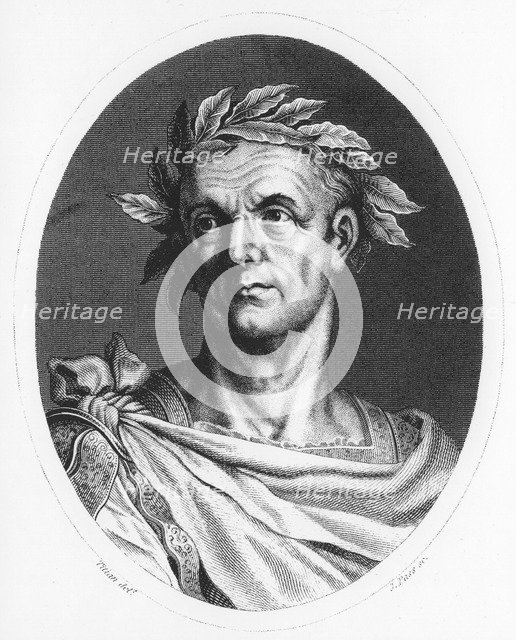 Julius Caesar, Roman soldier and statesman. Artist: Unknown