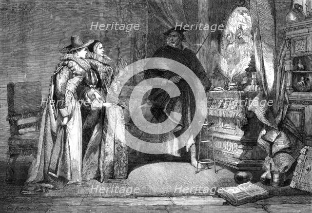 "The Magic Mirror", by C. Cattermole, exhibition of the Institute of Painters in Water-Colours, 1868 Creator: W Thomas.