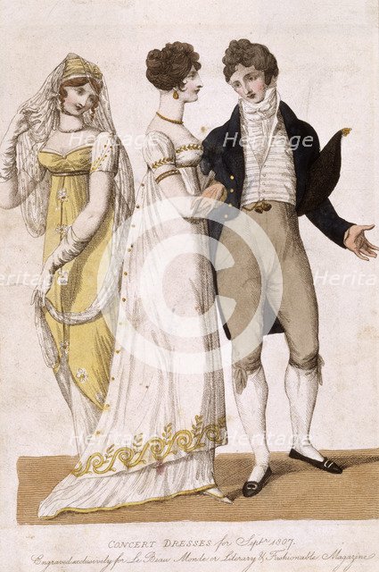 'Concert Dresses', 1807 Artist: Unknown