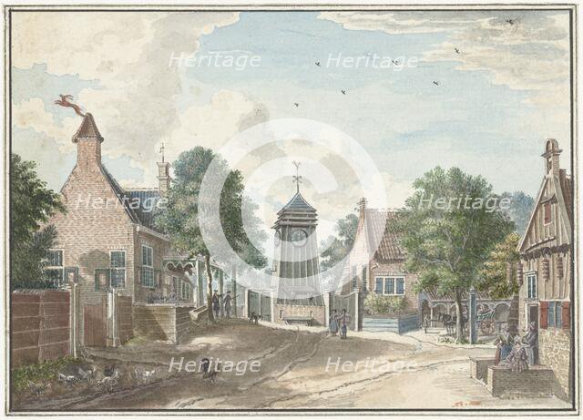 View of the Klokhuis in Overveen, 1713-1780. Creator: Jan de Beyer.