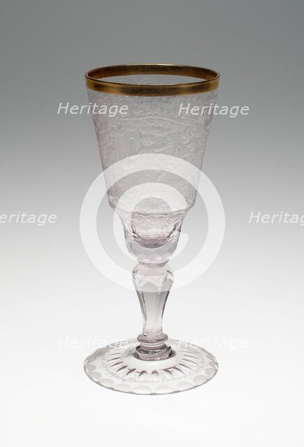 Wine Glass, Schleswig, c. 1740. Creator: Unknown.