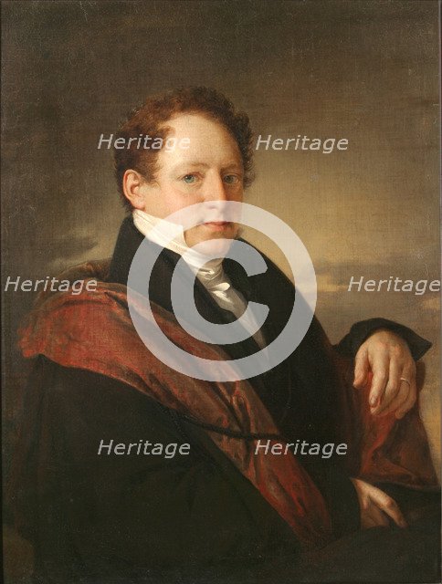 Portrait of the writer Stepan Dmitrievich Nechaev (1792-1860), 1830. Artist: Tropinin, Vasili Andreyevich (1776-1857)