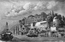 'View of the Quay of Benares', c1891. Creator: James Grant.