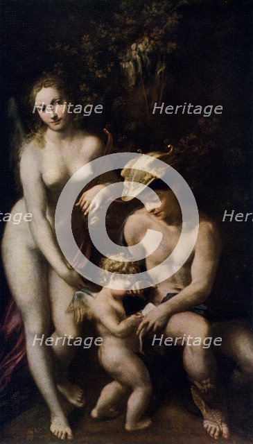 Venus with Mercury and Cupid ('The School of Love')', c1525, (1912).Artist: Correggio