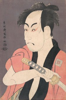 Ichikawa Omezo I in the Role of Yakko Ippei from the Play "Koinyobo somewake tazuna", 1794., 1794. Creator: Tôshûsai Sharaku.