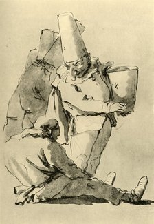 'Pulcinelli', mid 18th century, (1928). Artist: Giovanni Battista Tiepolo.