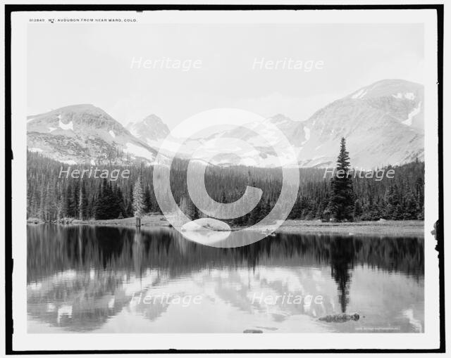 Mt. Audubon from near Ward, Colo., c1901. Creator: William H. Jackson.