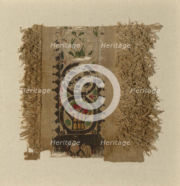 Fragment, Egypt, Roman period (30 B.C.- 641 A.D.), 5th/6th century. Creator: Unknown.