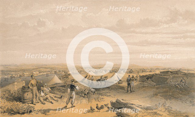 'Camp of the 4th Division', 1856. Artist: George Brackenbury.