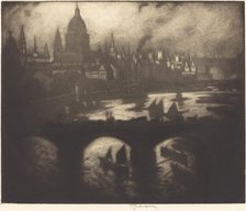 Wren's City, 1909. Creator: Joseph Pennell.