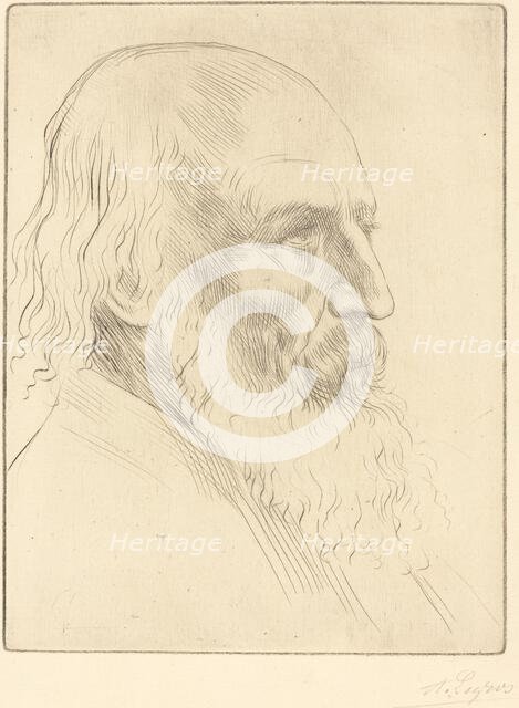 Lord A. Tennyson, 3rd plate. Creator: Alphonse Legros.