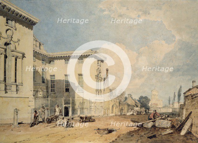 A View of Worcester College, 1803-1804. Artist: JMW Turner.