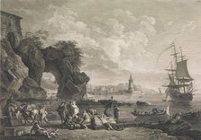 Vue de Pausilype Près de Naples, 1785. Creator: Robert Daudet.