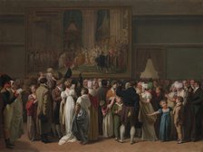 The Public Viewing David’s "Coronation" at the Louvre, 1810. Creator: Louis Leopold Boilly.