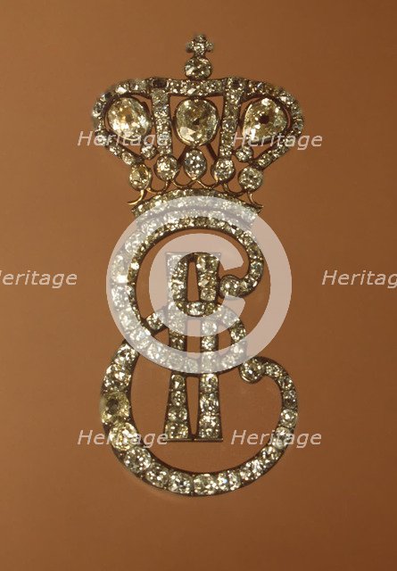 Catherine II's Monogram for the Maids of Honour, Between 1775 and 1780. Artist: Orders, decorations and medals  