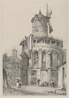 Facsimiles of Sketches Made in Flanders and Germany: On the Walls, Cologne, 1833. Creator: Samuel Prout (British, 1783-1852); Charles Joseph Hullmandel.