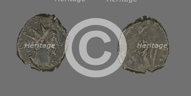 Antoninianus (Coin) Portraying Emperor Tetricus, 271-274. Creator: Unknown.