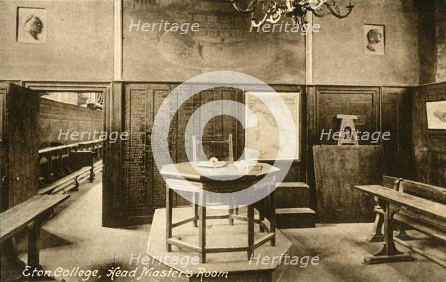 'Eton College, Head Master's Room', late 19th-early 20th century.  Creators: Unknown, Francis Frith & Co.