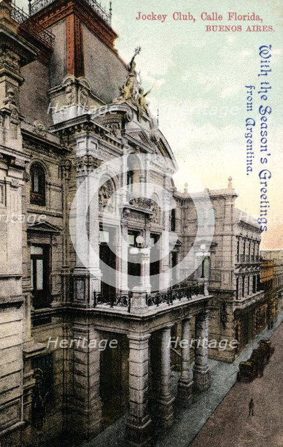 Headquarters of the Jockey Club, Calle Florida, Buenos Aires, Argentina, early 20th century. Artist: Unknown