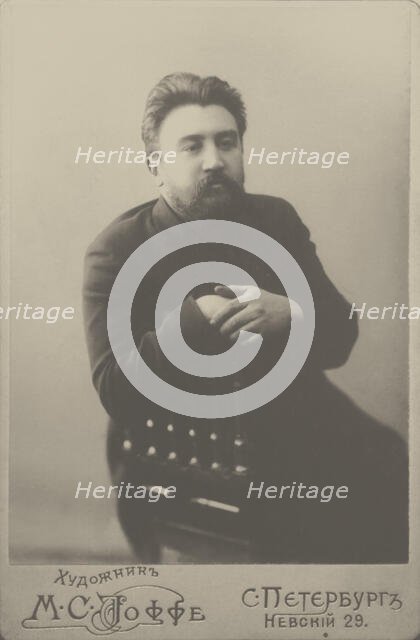 Portrait of the author Alexander Kuprin (1870-1938), 1901. Creator: Photo studio Mark Ioffe.