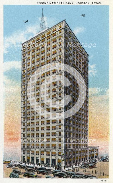 Second National Bank, Houston, Texas, USA, 1926. Artist: Unknown