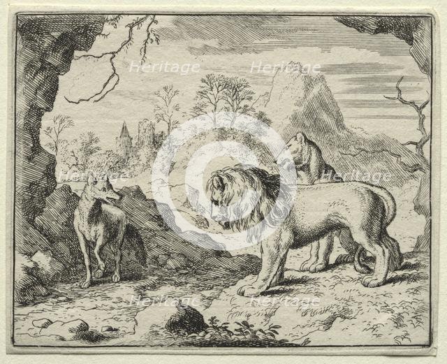 Reynard the Fox: Reynard Tells of Hidden Treasure. Creator: Allart van Everdingen (Dutch, 1621-1675).