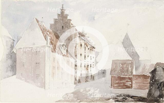 A street in the old town, c1890s. Creator: Albert Edelfelt.