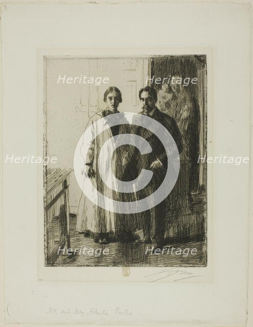 Mr. and Mrs. Atherton Curtis, 1906. Creator: Anders Leonard Zorn.