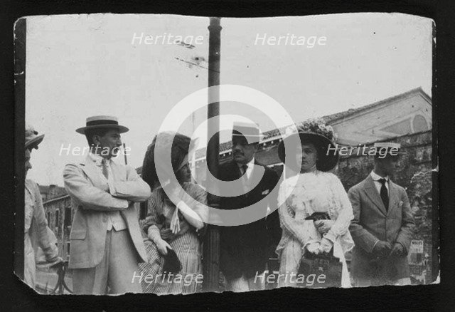 Leon Bakst, Russian artist and designer and ballet impresario Serge Diaghilev, c1910. Artist: Unknown