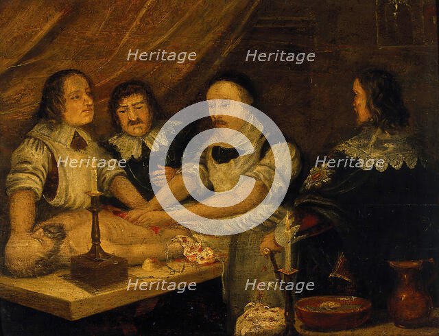 William Harvey dissecting the body of Thomas Parr, c1900. Creator: Unknown.