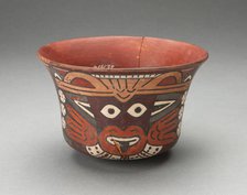 Bowl Depicting Costumed Ritual Performer, 180 B.C./A.D. 500. Creator: Unknown.
