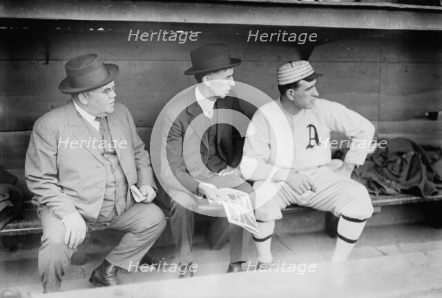 Connie Mack & Ira Thomas (coach), Philadelphia AL (baseball), 1914. Creator: Bain News Service.