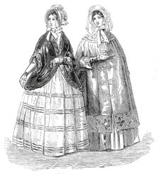 Paris and London Fashions for December, 1845. Creator: Unknown.