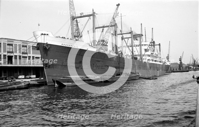 The 'Beaverdell' in the Royal Victoria Dock, Canning Town, London, c1945-c1965. Artist: SW Rawlings