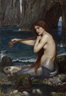 A Mermaid, 1900. Creator: John William Waterhouse.