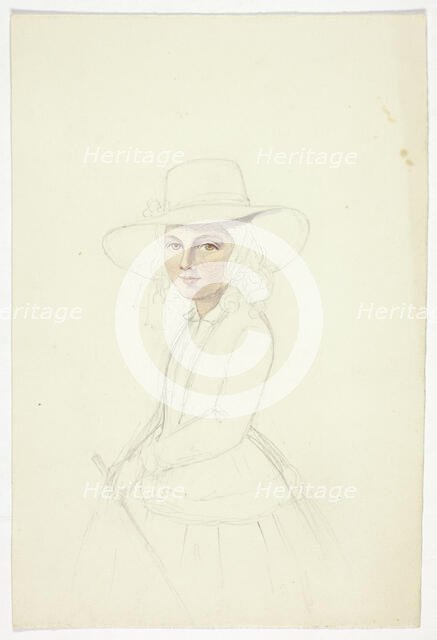 Portrait of Young Girl with Hat and Crop, n.d. Creator: Elizabeth Murray.