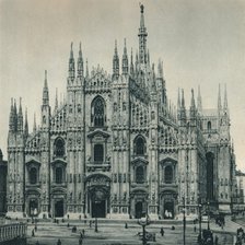 Facade of the Duomo, Milan, Italy, 1927. Artist: Eugen Poppel.
