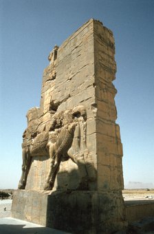 Back view of the Gate of All Nations, Persepolis, Iran