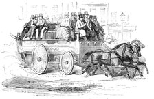 The Manchester Three-Horse Omnibus, 1856.  Creator: Unknown.