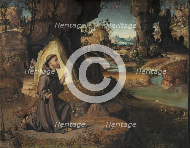 Saint Francis Receiving the Stigmata, 1525. Creator: Antonio Pirri.