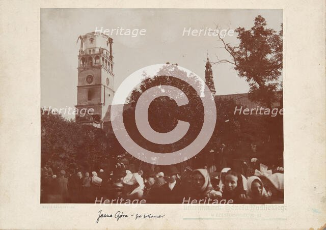 Jasna Góra Sanctuary - after the fire of the tower cupola, Czestochowa, 1900-1901. Creator: Jozef Rudlicki.